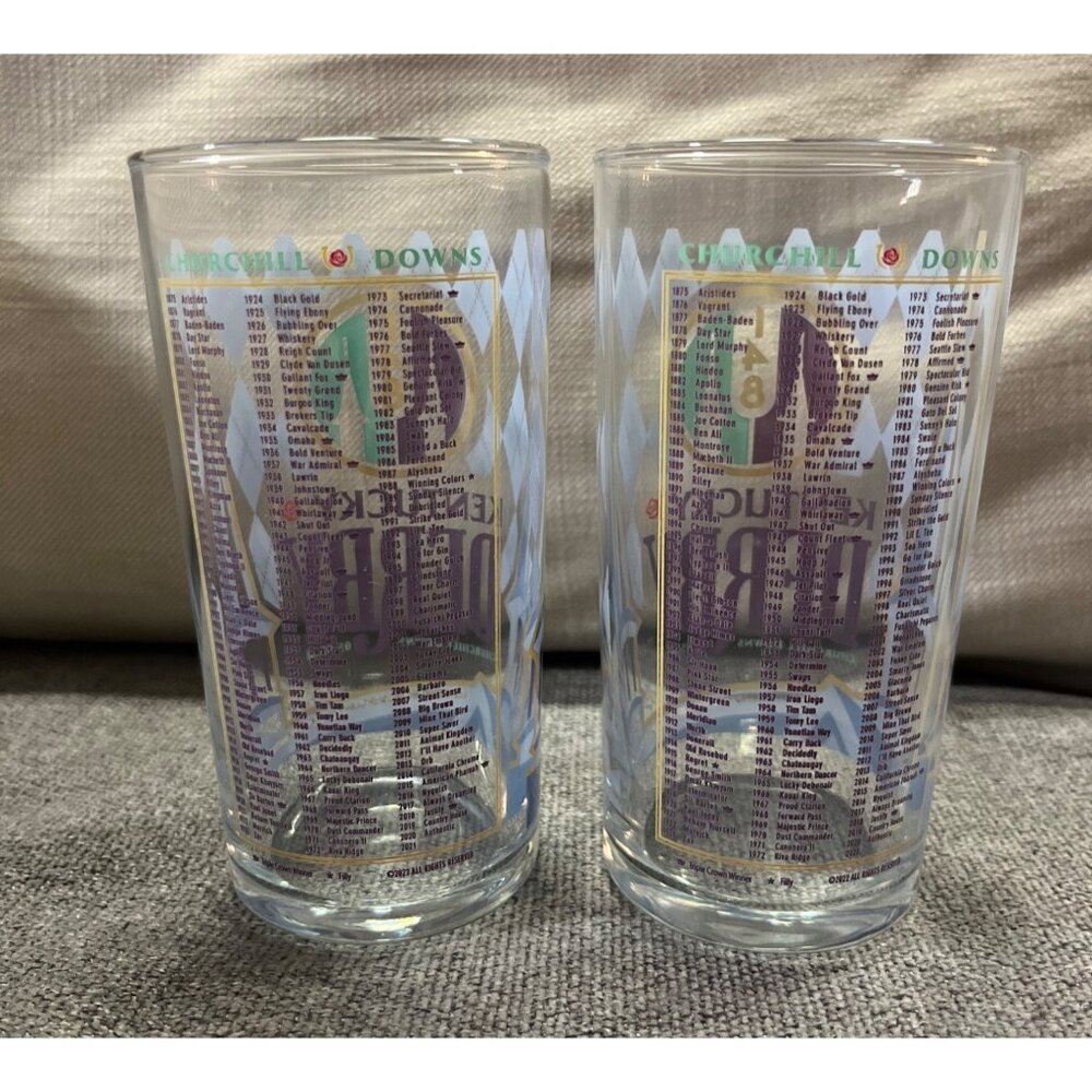 Kentucky Derby 148 Glasses Set of 2 – 2022 Churchill Downs Mint Julep - Picture 2 of 14